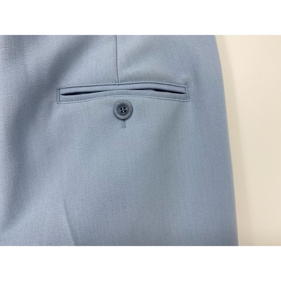 MaxMara Amati Cropped Stretch Pants in Sky Blue - Picture 8 of 9